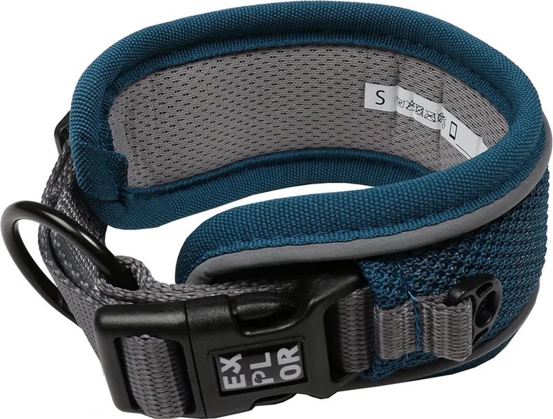 Duvoplus - Halsband Voor Dieren - Hond - Ultimate Fit Control Halsband Classic Xl - 52-61cm - 1st de Duvo+ en Petrol blue – photo produit