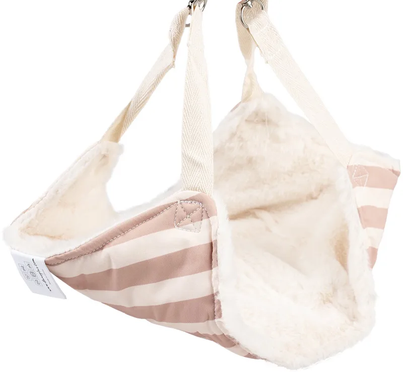 Duvoplus - Hok - Knaagdier - Striped Hangmat Pluche 42x30x2cm - 1st de Duvo+ en Multicolore – photo produit