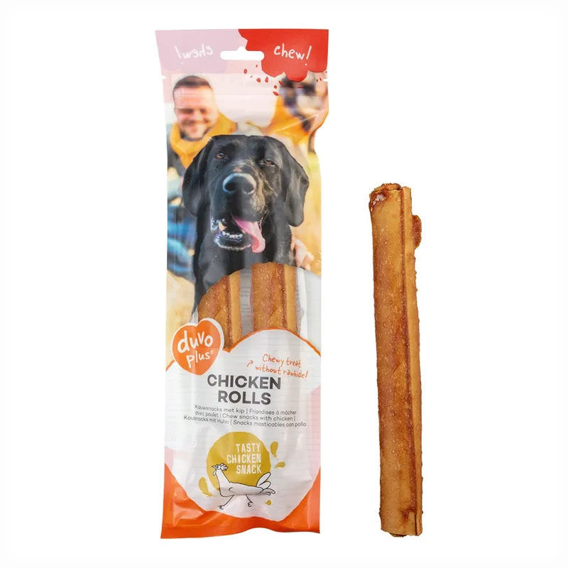 Duvoplus - Hondensnack - Hond - Chew! Kip Rolls L - 25cm - 2pcs / 290g - 2st von Duvo+ – Produktfoto