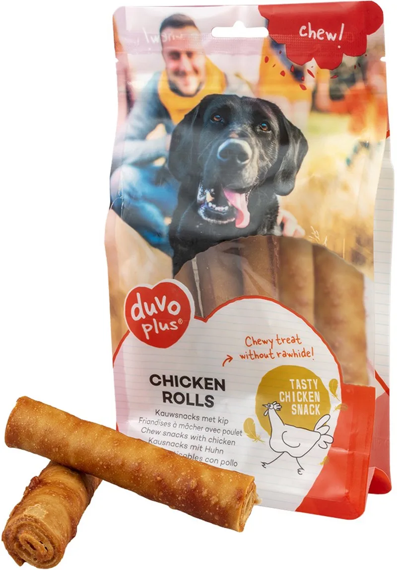 Duvoplus - Hondensnack - Hond - Chew! Kip Rolls M - 12cm - 5pcs / 330g - 5st de Duvo+ – photo produit