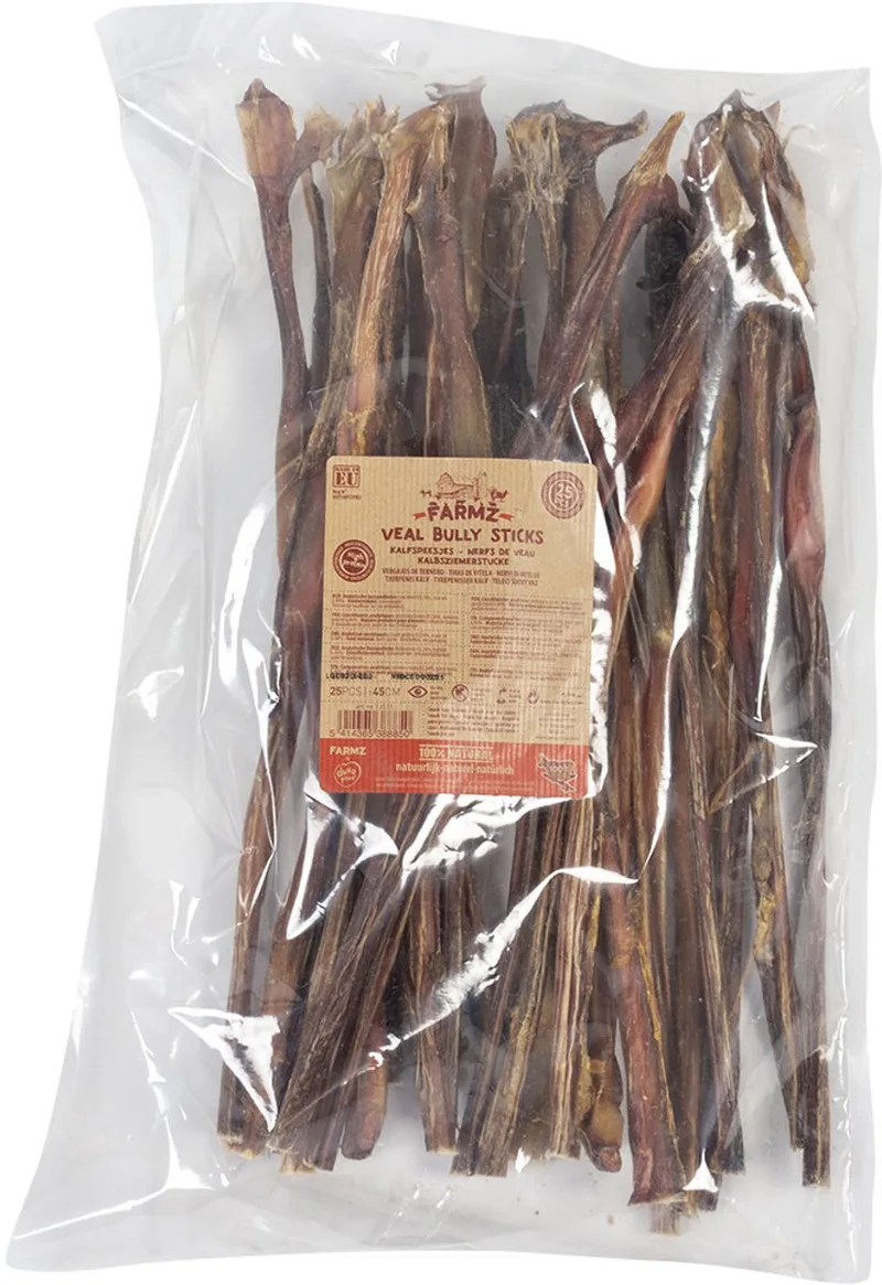 Duvoplus - Hondensnack - Hond - Farmz Kalfspeesjes 45cm - 1st de Duvo+ – photo produit