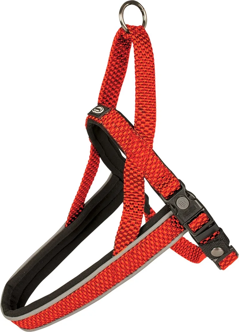 Duvoplus - Hondentuigje - Hond - Explor East Harnas Nylon Xl 65-80cm/25mm - 1st de Duvo+ en Rouge – photo produit
