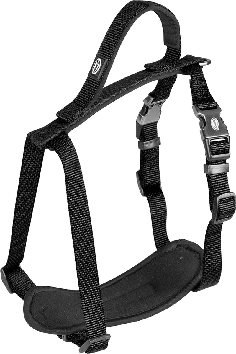 Duvoplus - Hondentuigje - Hond - Explor North Harnas Nylon L 50-65cm/20mm - 1st by Duvo+ in Black – product photo
