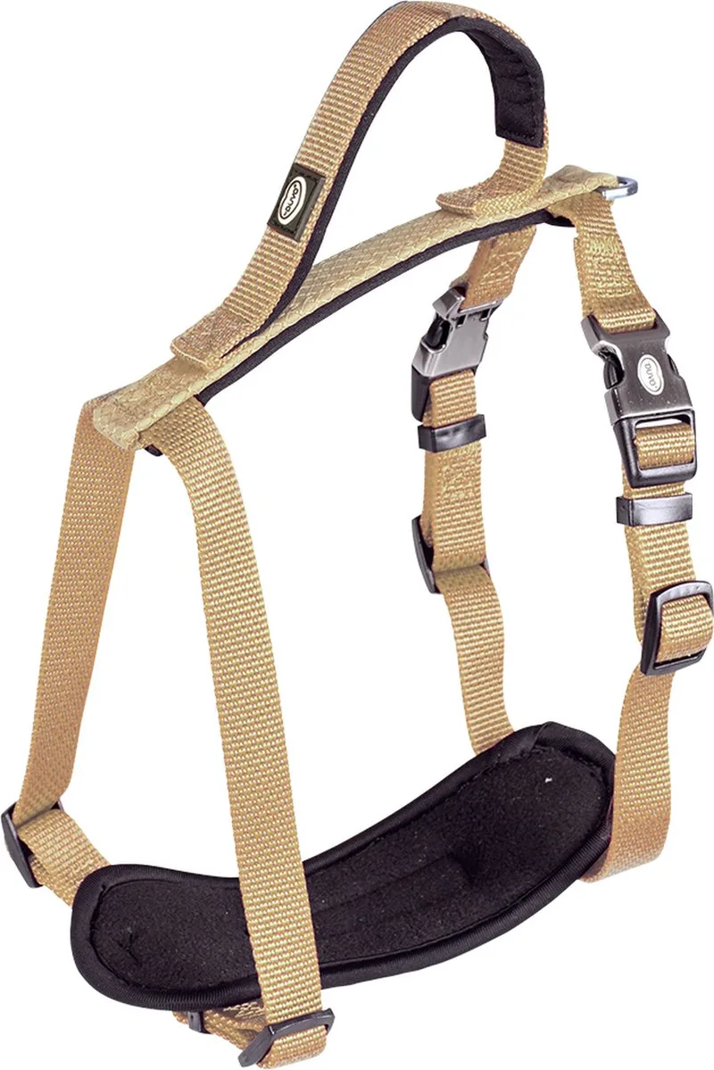 Duvoplus - Hondentuigje - Hond - Explor North Harnas Nylon Xxl 80-100cm/25mm Taupe - 1st von Duvo+ in Extra Large – Produktfoto