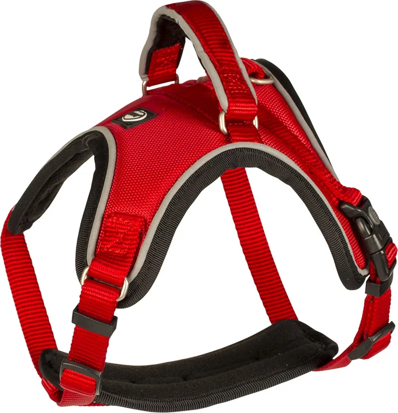 Duvoplus - Hondentuigje - Hond - Explor West Harnas Nylon Xl 65-80cm/25mm - 1st von Duvo+ in Rot – Produktfoto