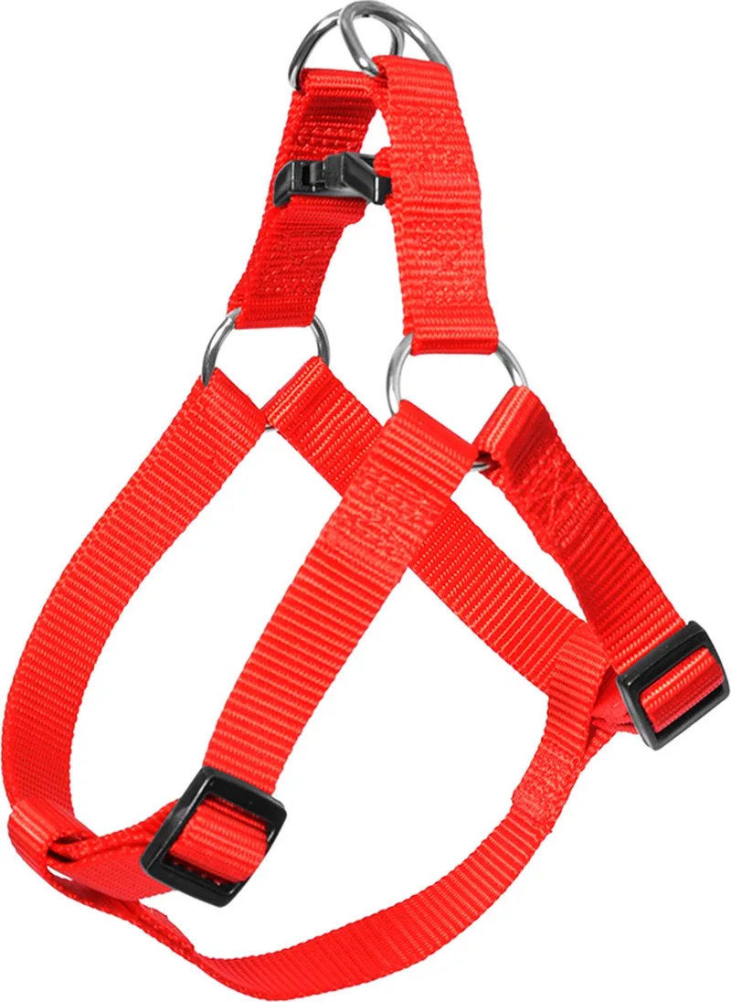 Duvoplus - Hondentuigje - Hond - Nylon Step In Harnas M - 50-65cm/20mm - 1st by Duvo+ in Red – product photo