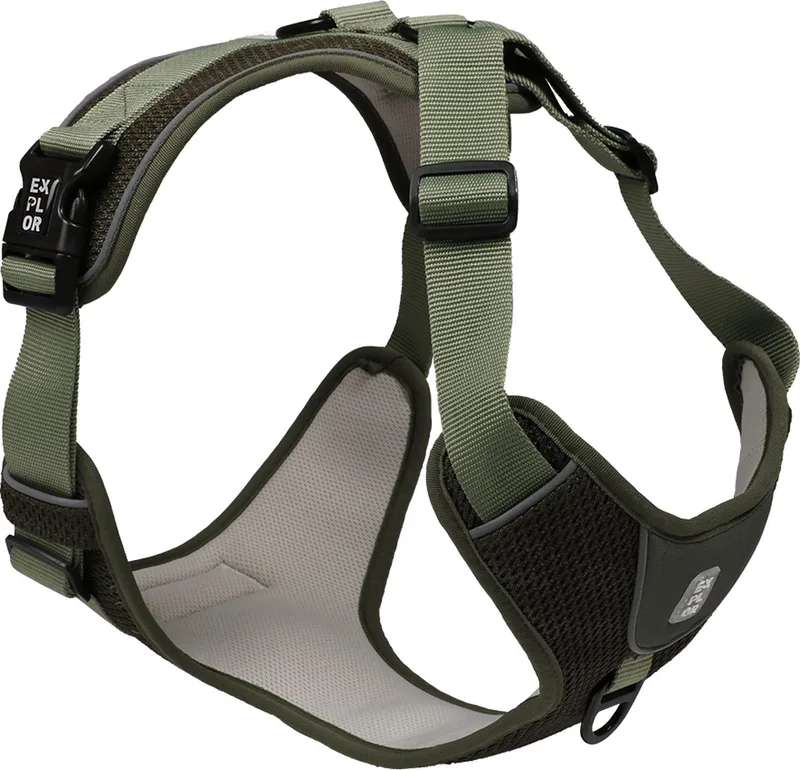 Duvoplus - Hondentuigje - Hond - Ultimate Fit No-pull Harnas Classic Xl - 50-75cm - 97-120cm - 1st by Duvo+ in Undercover Green – product photo