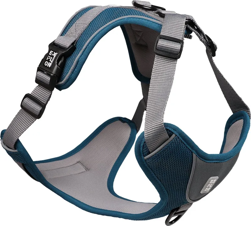 Duvoplus - Hondentuigje - Hond - Ultimate Fit No-pull Harnas Classic M - 40-49cm - 49-65cm - 1st de Duvo+ en Petrol blue – photo produit