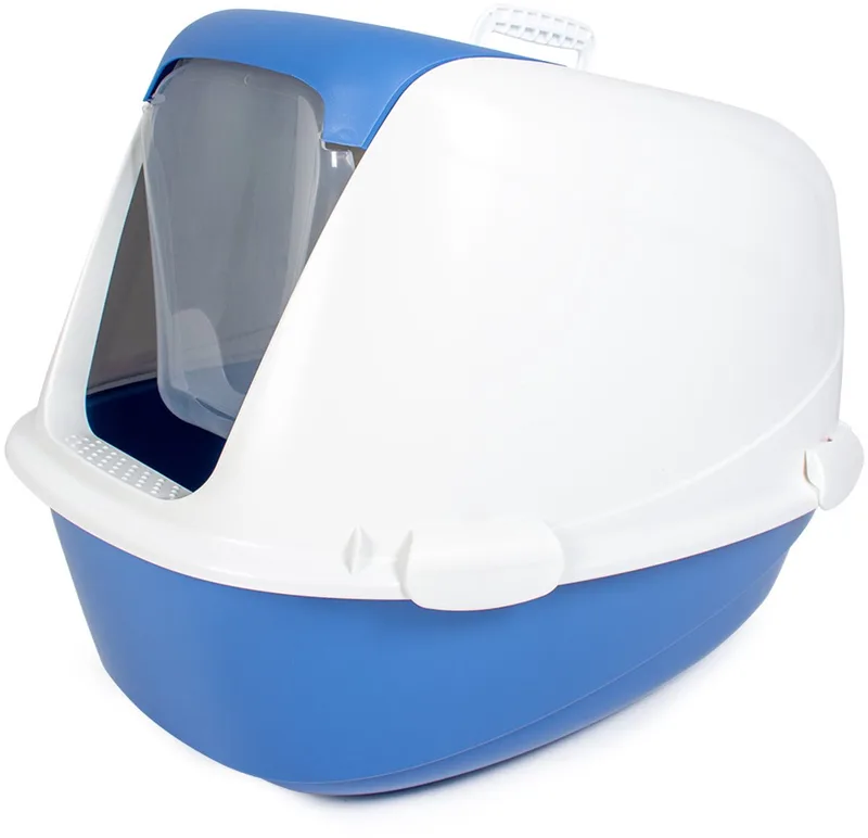 Duvoplus - Kat - Kattentoilet Basil Met Filter 57x39x41cm Lichtblauw - 194449 by Duvo+ – product photo