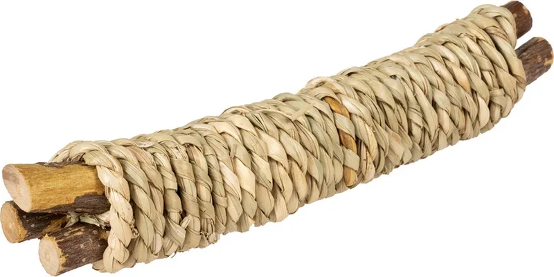 Duvoplus - Knaagdierensnack - Knaagdier - Houten Knaagstokjes Met Waterhyacint 15x3x3cm Meerkleurig - 1st de Duvo+ – photo produit