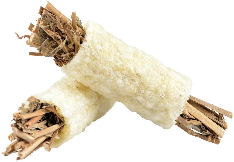 Duvoplus - Knaagdierensnack - Knaagdier - Knabbelrolletjes Luzerne & Popcorn 20g - 5pcs - 8x2x2cm - 5st von Duvo+ – Produktfoto