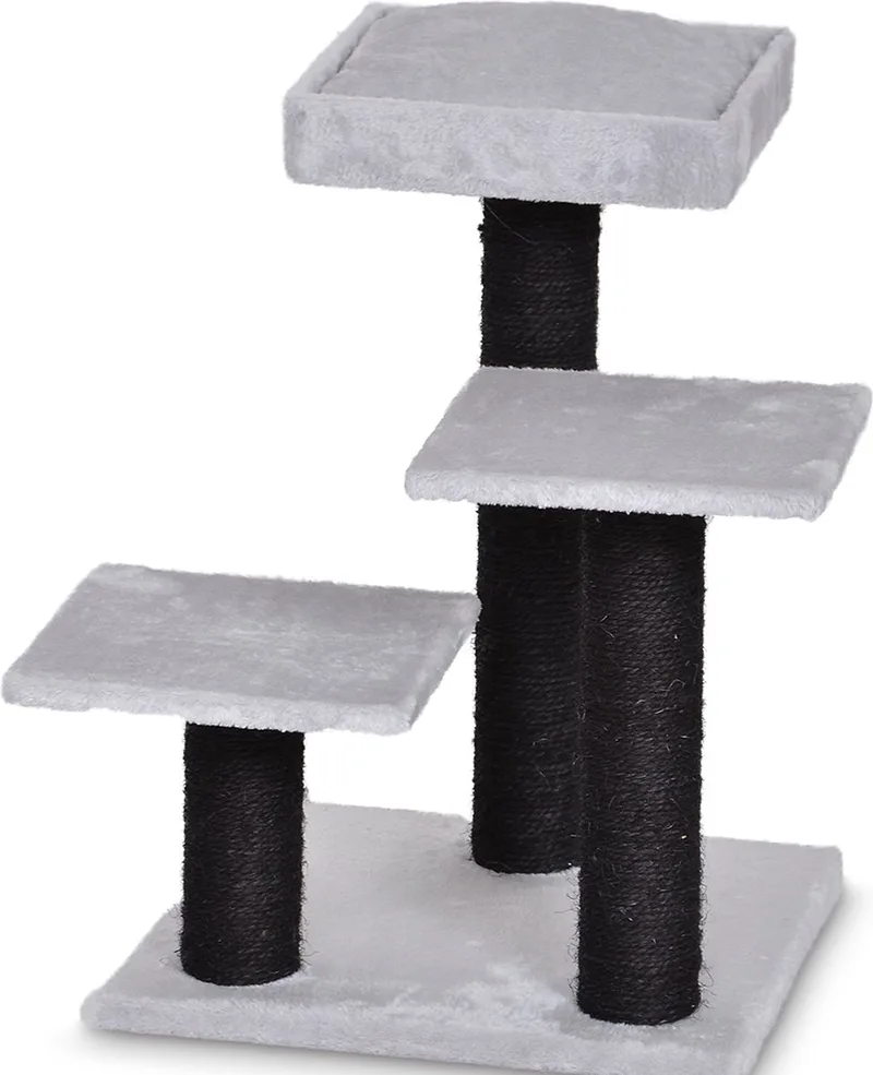 Duvoplus - Krabpaal - Kat - Krabpaal Alice 40x40x56cm - 1st de Duvo+ en Gris, Noir – photo produit