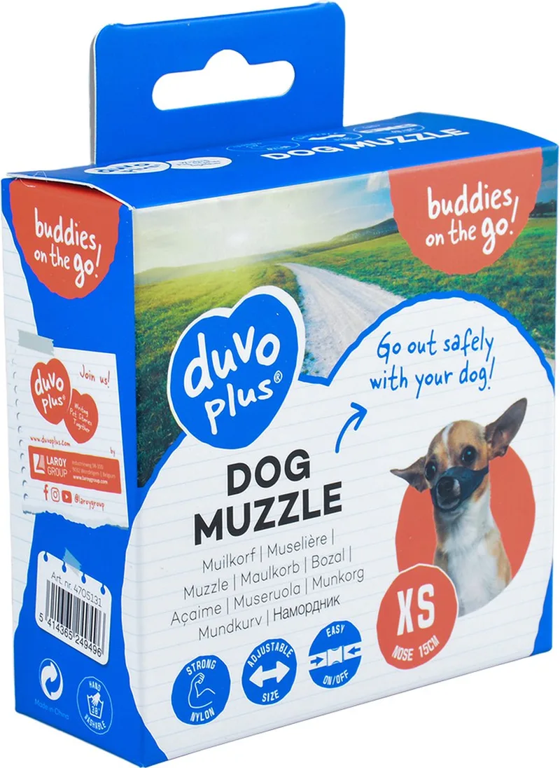 Duvoplus - Muilkorf - Hond - Muilband Nylon 39-51cm - 1st by Duvo+ in <> – product photo 1 of 4