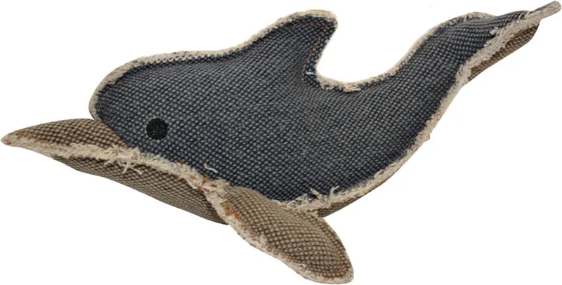Duvoplus - Speelgoed Voor Dieren - Hond - Canvas Dolfijn 26x16cm - 1st de Duvo+ en <> – photo produit