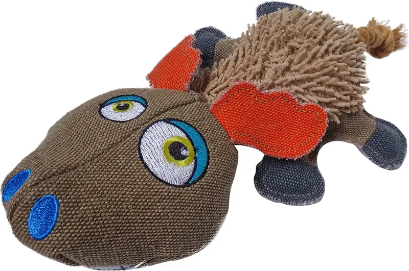 Duvoplus - Speelgoed Voor Dieren - Hond - Canvas Eland 28x16x8cm - 1st de Duvo+ en Gemengde Kleuren – photo produit