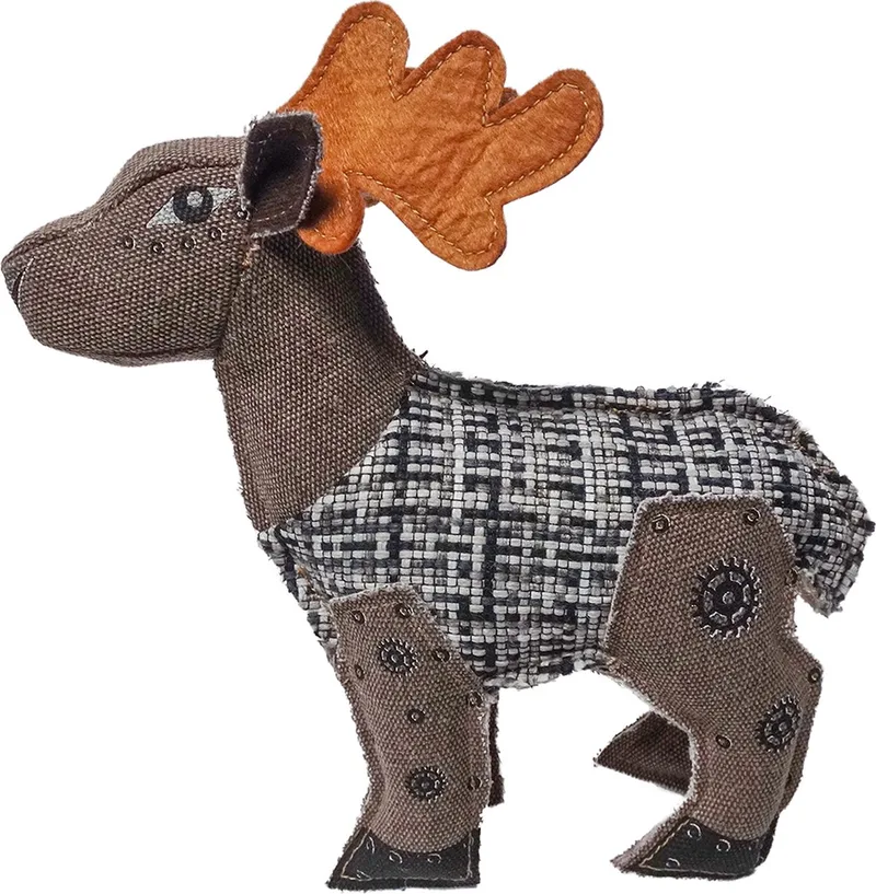 Duvoplus - Speelgoed Voor Dieren - Hond - Canvas Hert 8x27x26cm - 1st de Duvo+ en Gemengde Kleuren – photo produit