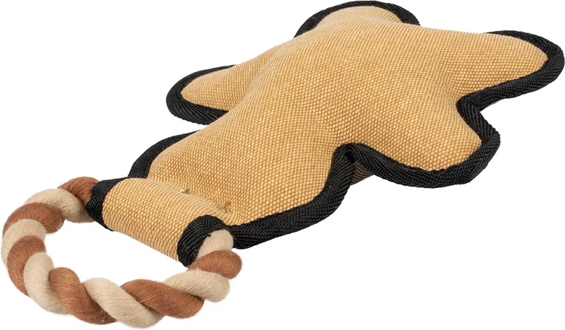 Duvoplus - Speelgoed Voor Dieren - Hond - Canvas Peperkoekman 17x28x5,5cm - 1st von Duvo+ in Mehrfarbig – Produktfoto