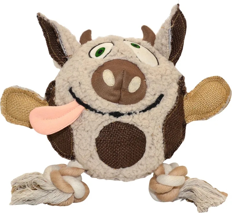 Duvoplus - Speelgoed Voor Dieren - Hond - Canvas Plush Koe - 1st de Duvo+ en <> – photo produit