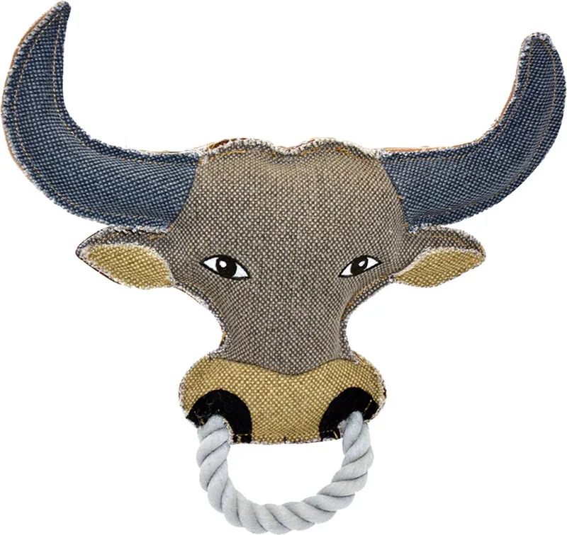 Duvoplus - Speelgoed Voor Dieren - Hond - Canvas Stier 26x27cm - 1st by Duvo+ in <> – product photo 1 of 2