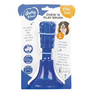 Duvoplus - Speelgoed Voor Dieren - Hond - Chew `n Play Brush Fix L - 18,5x10,3x10,3cm - 1st by Duvo+ in Blue – product photo 2 of 2