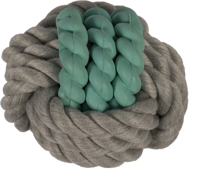 Duvoplus - Speelgoed Voor Dieren - Hond - Dogtoy Freshmint Dental Ball 9cm - 1st by Duvo+ in Grey, Mint – product photo