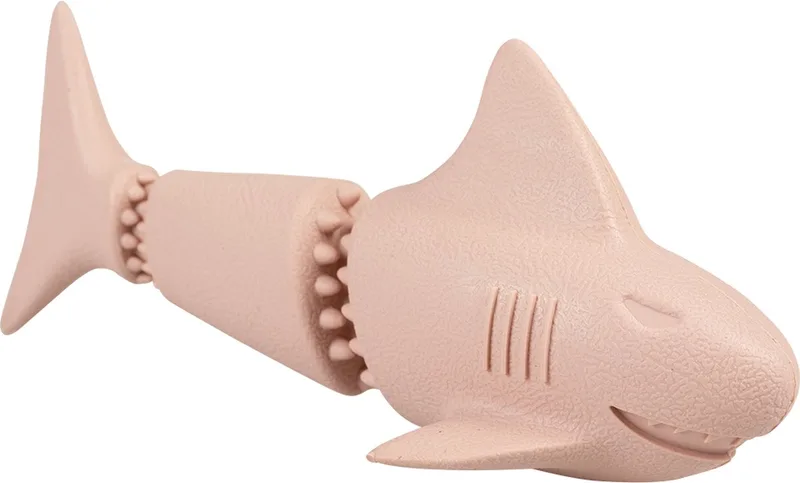 Duvoplus - Speelgoed Voor Dieren - Hond - Eco Rubber Haai Snackdispenser 18x7,6x7,5cm - 1st von Duvo+ in Rosa – Produktfoto