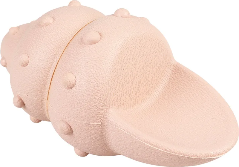 Duvoplus - Speelgoed Voor Dieren - Hond - Eco Rubber Schelp Snackdispenser 7,5x7,5x14,5cm - 1st de Duvo+ en Rose – photo produit