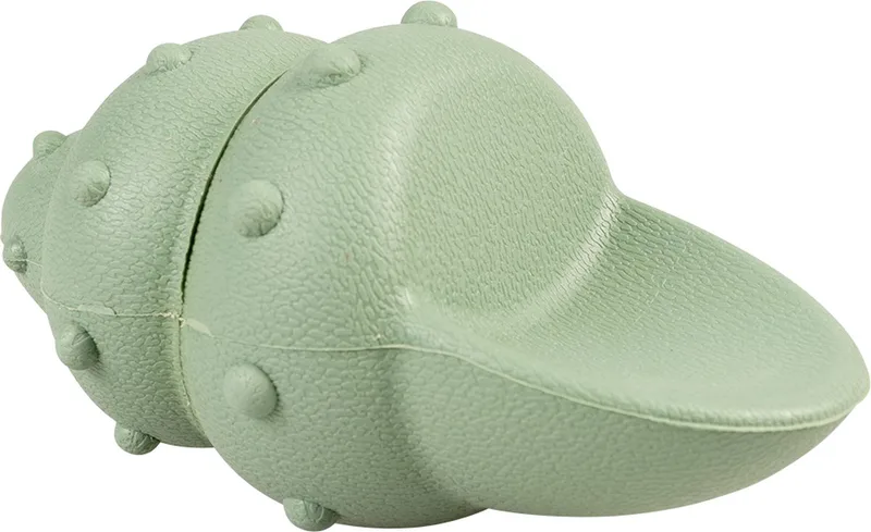 Duvoplus - Speelgoed Voor Dieren - Hond - Eco Rubber Schelp Snackdispenser 7,5x7,5x14,5cm - 1st de Duvo+ en Vert – photo produit
