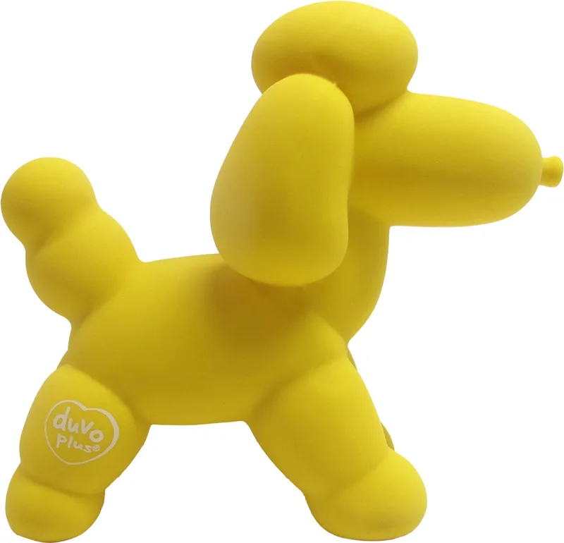 Duvoplus - Speelgoed Voor Dieren - Hond - Latex Balloon Poodle 14x6x12,5cm - 1st by Duvo+ in Yellow – product photo