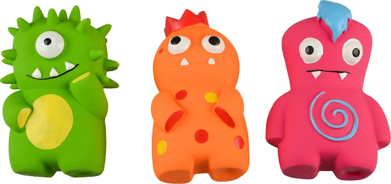 Duvoplus - Speelgoed Voor Dieren - Hond - Latex Monsters 9,5x13x7cm - 1st by Duvo+ in Gemengde Kleuren – product photo