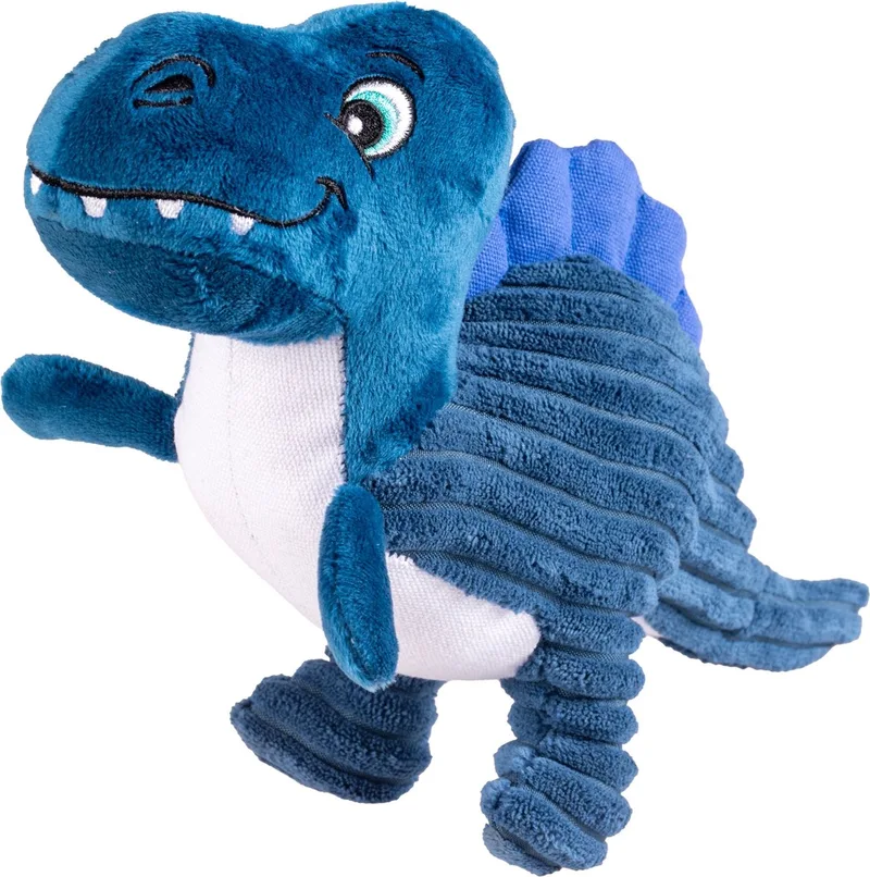 Duvoplus - Speelgoed Voor Dieren - Hond - Pluche Dino Ankylosaurus Corduroy 32x8x17cm - 1st by Duvo+ in Blue – product photo