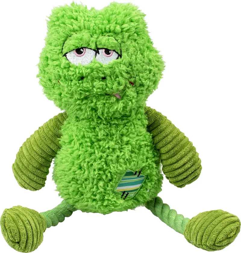 Duvoplus - Speelgoed Voor Dieren - Hond - Pluche Kikker Silly 16x30x7cm - 1st by Duvo+ in Green – product photo