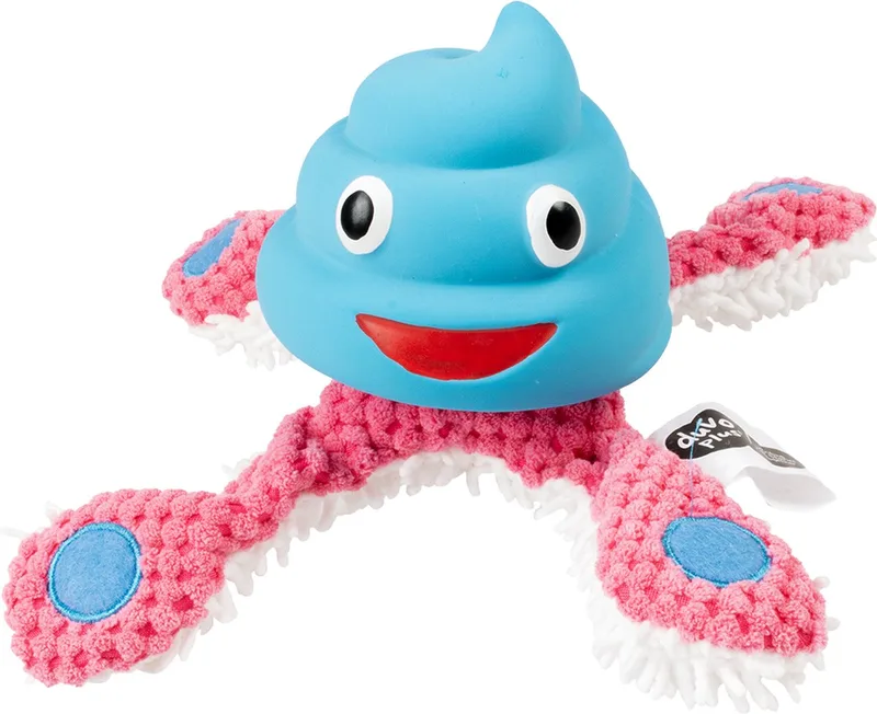Duvoplus - Speelgoed Voor Dieren - Hond - Pluche & Latex Octopus 22x22x12cm - 1st by Duvo+ in Blue, Pink – product photo