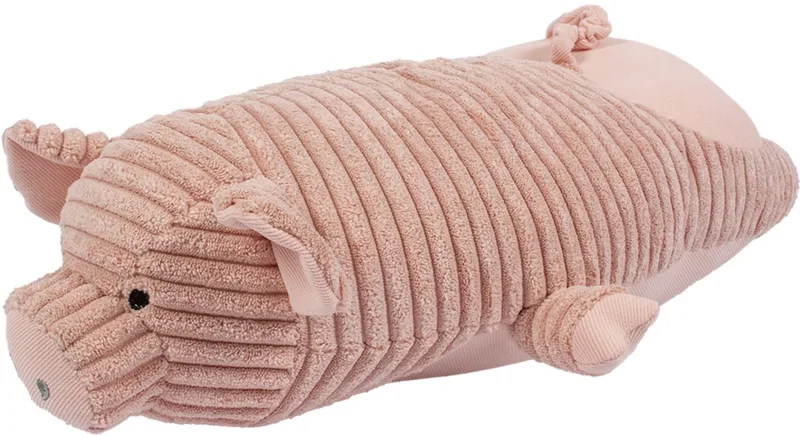 Duvoplus - Speelgoed Voor Dieren - Hond - Pluche Reuzevarken 15x32x53,5cm - 1st de Duvo+ en Rose – photo produit