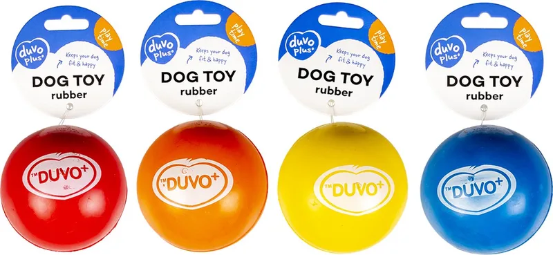 Duvoplus - Speelgoed Voor Dieren - Hond - Rubber Bouncy Ball Mix 8,5cm - 1st by Duvo+ in Gemengde Kleuren – product photo