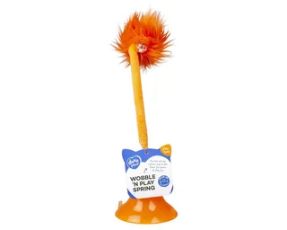 Duvoplus - Speelgoed Voor Dieren - Hond - Wobble `n Play Spring 31,5x10,3x10,3cm - 1st by Duvo+ in Orange – product photo 2 of 2