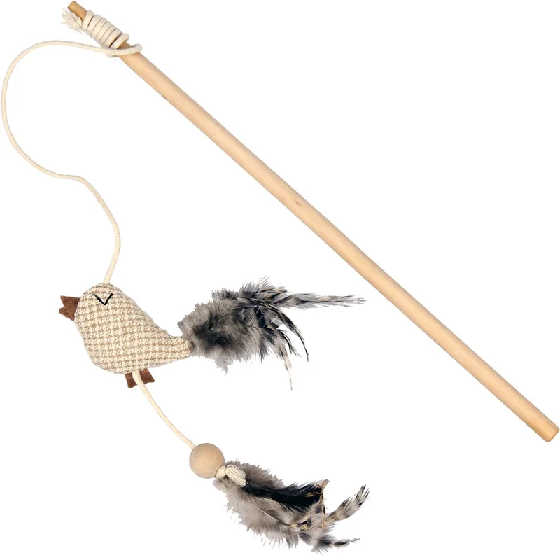Duvoplus - Speelgoed Voor Dieren - Kat - Assortiment Speelstok Nature - 1st de Duvo+ en <> – photo produit