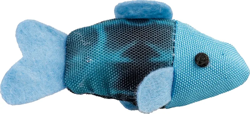 Duvoplus - Speelgoed Voor Dieren - Kat - Flash Vissen 2pc - 10x5x3cm - 2st by Duvo+ in Blue, Green – product photo