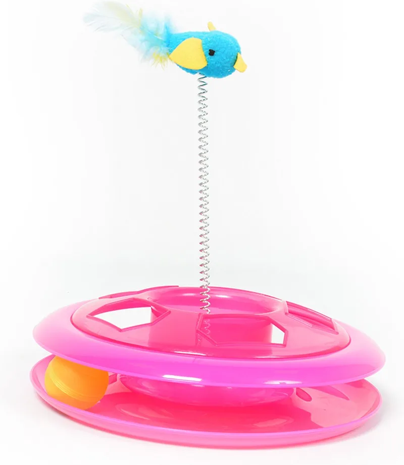 Duvoplus - Speelgoed Voor Dieren - Kat - Happy Hoop 26cm - 1st by Duvo+ in Pink – product photo