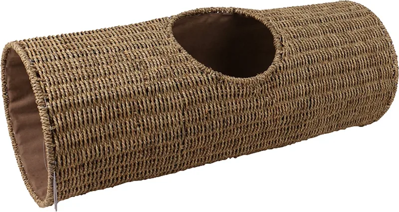Duvoplus - Speelgoed Voor Dieren - Kat - Laguna Zeegras Kattentunnel Rond 80x30x30cm - 1st von Duvo+ in <> – Produktfoto