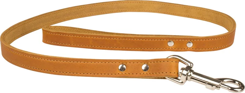 Duvoplus - Uitlaatriem Voor Dieren - Hond - Classy Leder Leiband 100cm/18mm - 1st fra Duvo+ i Cognac – produktbillede