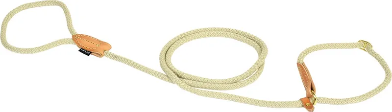 Duvoplus - Uitlaatriem Voor Dieren - Hond - Explor Forest Trainingslijn Nylon 135cm/14mm - 1st de Duvo+ en Beige – photo produit