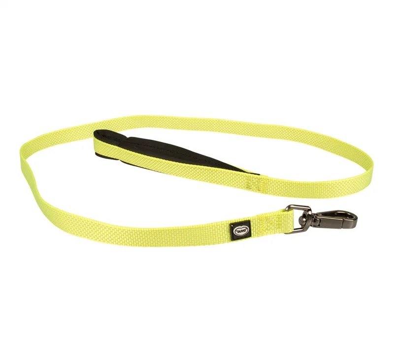 Duvoplus - Uitlaatriem Voor Dieren - Hond - Explor North Leiband Nylon Xl 100cm/25mm - 1st by Duvo+ in Neon Geel – product photo