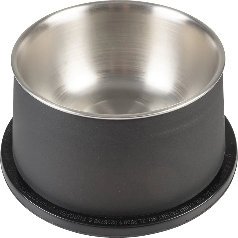 Duvoplus - Voerbak - Hond - Eetkom Matte Fix Conic 800ml - Ø19x9,5cm - 1st de Duvo+ en Noir – photo produit