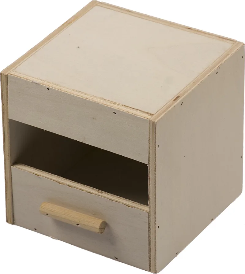 Duvoplus - Vogelhuisje - Vogel - Nestkast Exoten 1/3 Open Voliere 12,5x12x12,5cm - 1st de Duvo+ en <> – photo produit