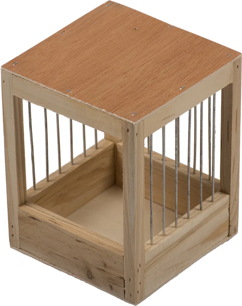 Duvoplus - Vogelnest - Vogel - Nestkast Voliere Hout Spijlen 11x11x13cm - 1st von Duvo+ in <> – Produktfoto