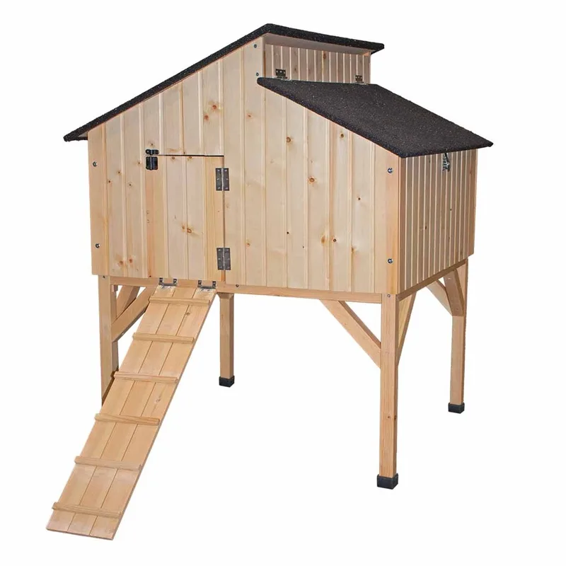 duvoplus Woodland Design Cackleberry Cottage - Houten Kippenhok - FSC - 131x83x114cm by Duvo+ in Hout – product photo
