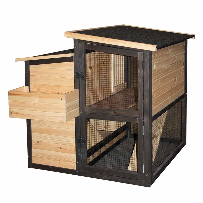 duvoplus Woodland Design kippenhok Cackleberry Cabin 98x111x95cm von Duvo+ in Houtkleurig – Produktfoto