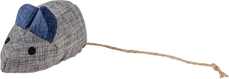 Eco Navy Muis & Catnip - Kattenkruid - Kattenspeelgoed - 8,5x4,5x6cm by Duvo+ in Blue – product photo