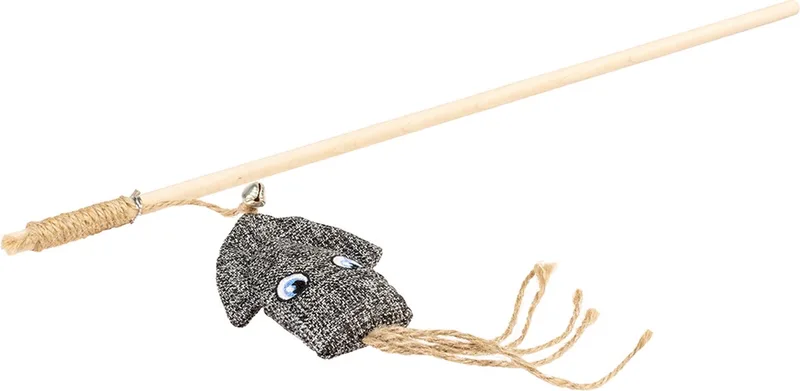 ECO Navy Speelhengel Inktvis Catnip - Kattenkruid - Kattenspeelgoed - 6x17,5x40cm von Duvo+ in Blau – Produktfoto